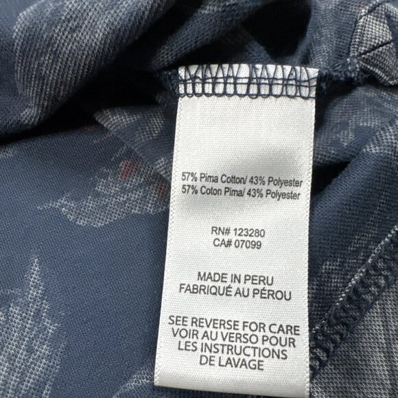 Travis Matthew Mens Floral Print Short Sleeve Polo Casual Golf Shirt Size Medium - Picture 5 of 6